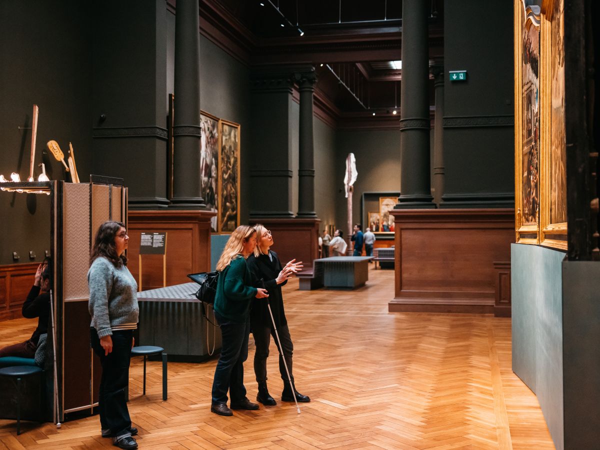 Blinde en slechtziende bezoekers