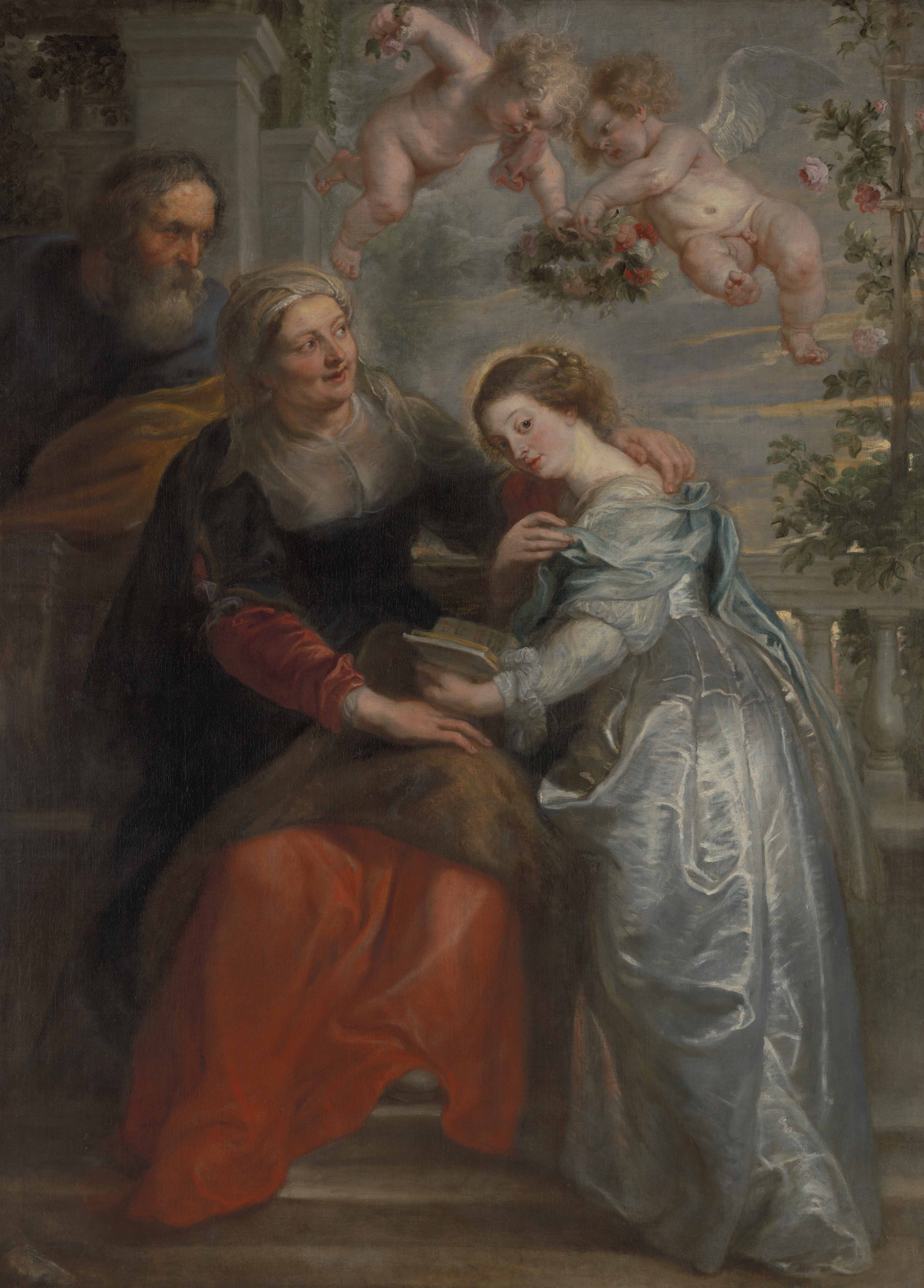Schilderij Opvoeding van Maria van Peter Paul Rubens