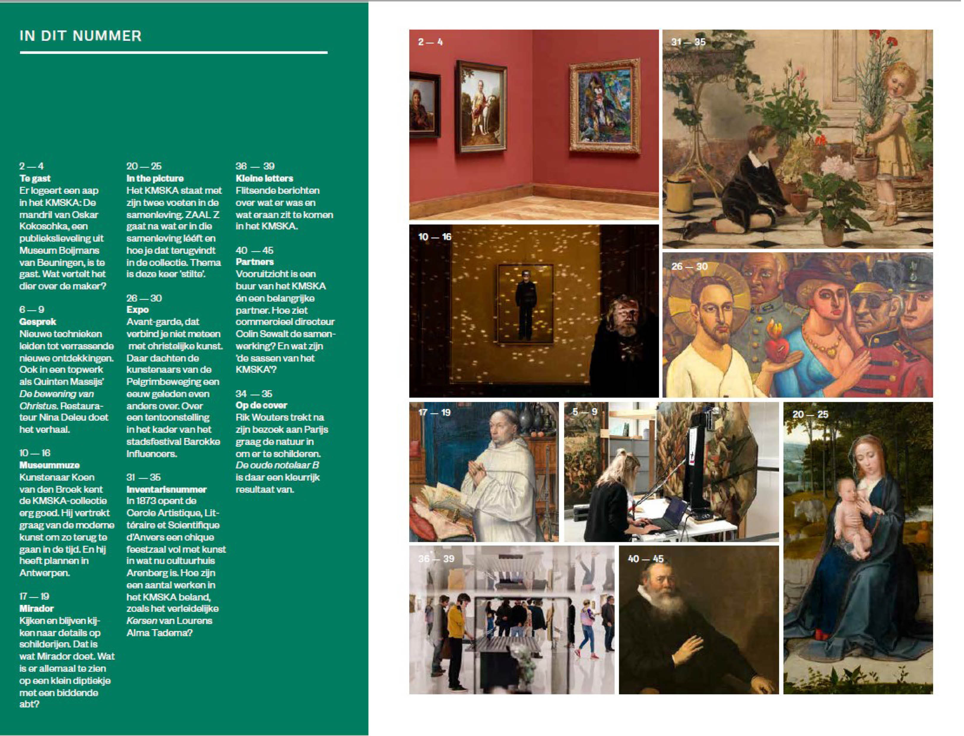 Inhoudstafel ZAAL Z maart