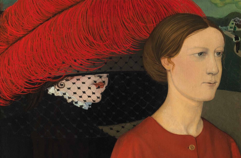 de-twee-lentes-gustave-van-de-woestyne-kmska.jpg Schilderij De twee lentes van Gustave Van De Woestyne