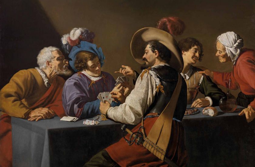 kaartspelers-theodoor-rombouts-kmska.jpg Schilderij Kaartspelers van Theodoor Rombouts