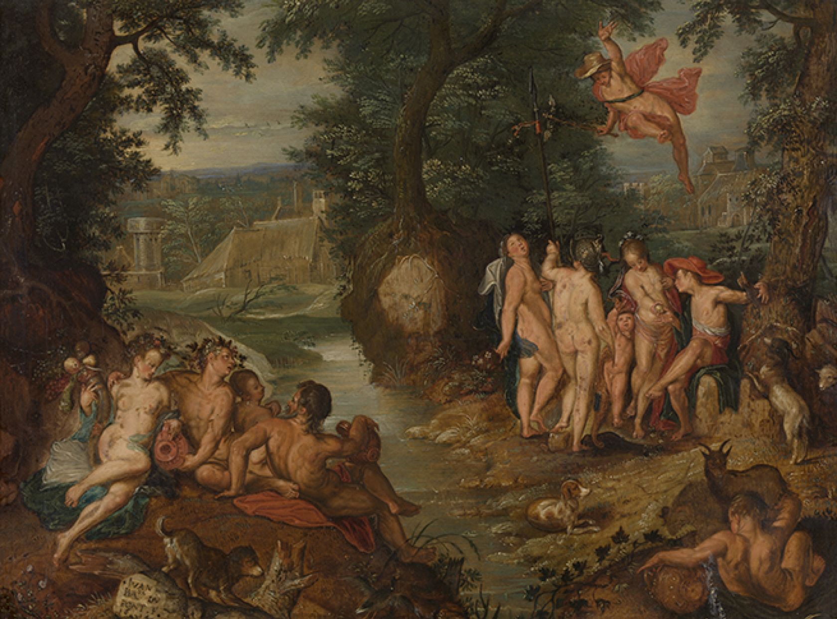 Schilderij Het oordeel van Paris Joachim Wtewael