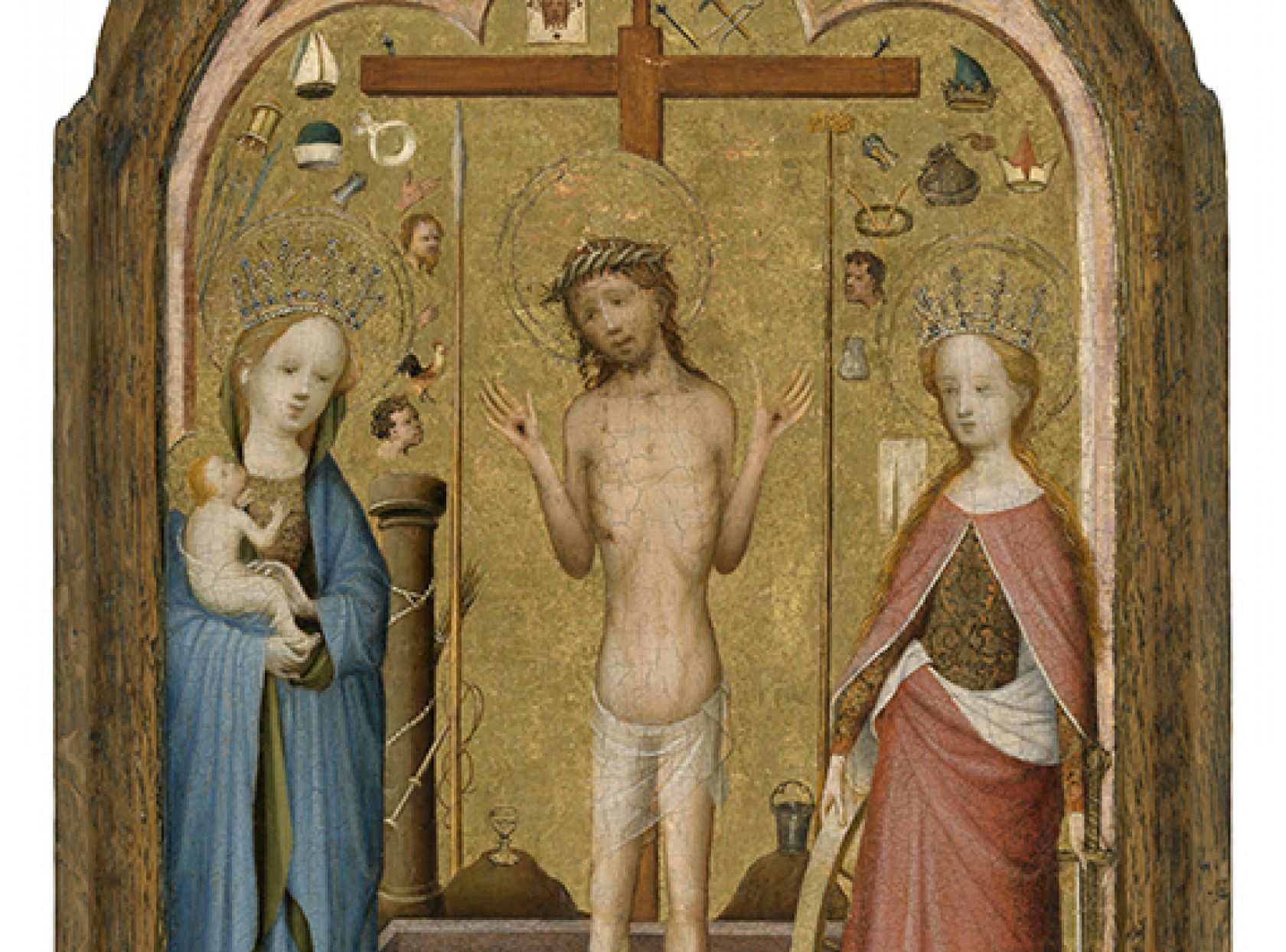 Schilderij Man van smarten Meester van de Heilige Veronica