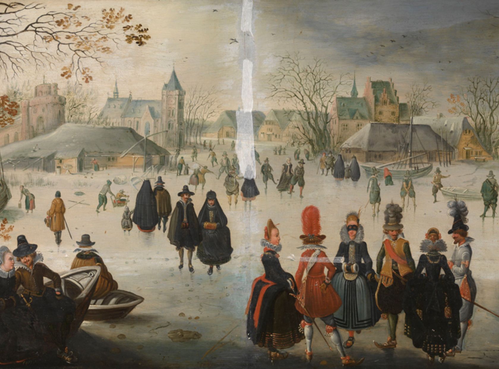 Landschap met schaatsers, Adam Van Breen, KMSKA